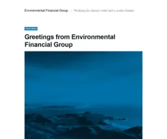 EFG.com(Working for cleaner water and a cooler climate) Screenshot