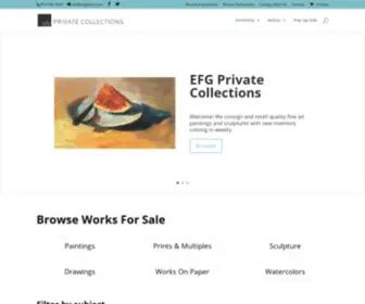 Efgprivatecollections.com(EFG Private Collections) Screenshot