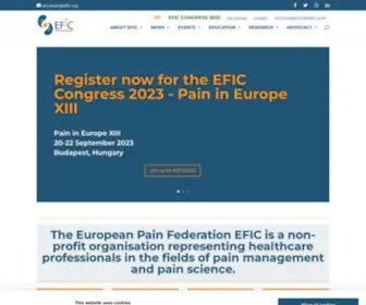 Efic.org(The European Pain Federation EFIC) Screenshot