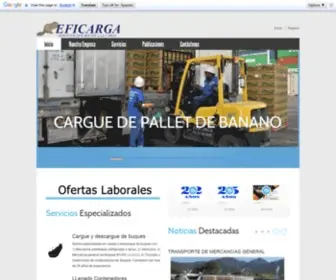 Eficarga.com.co(Eficarga S.A.S) Screenshot