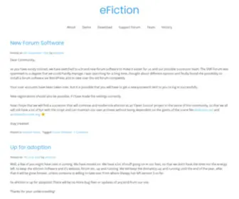 Efiction.org(Create Your Own Fan Fiction Archive) Screenshot