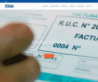 Efide.com.pe(Cooperativa de Ahorro y Crédito) Screenshot