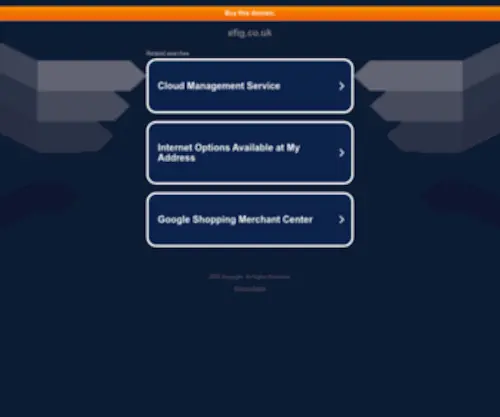 Efig.co.uk(Dit domein kan te koop zijn) Screenshot