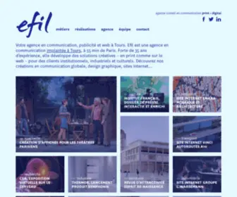 Efil.fr(Agence de communication à Tours) Screenshot