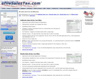 Efilesalestax.com(Sales Tax Filing Software for California) Screenshot