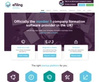 Efiling.co.uk(Company Formation Software for Companies House) Screenshot