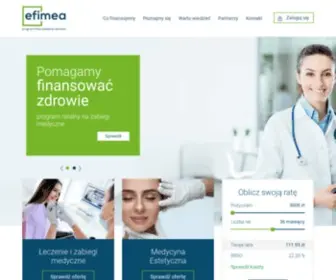 Efimea.pl(Finansowanie usług medycznych) Screenshot