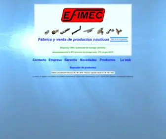 Efimec.com.ar(FÃ¡brica argentina de productos nÃ¡uticos. Venta de) Screenshot