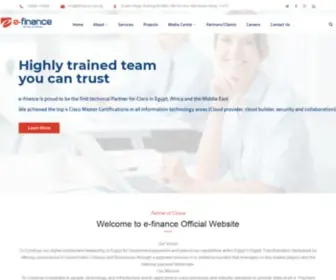 Efinance.com.eg(E-finance) Screenshot