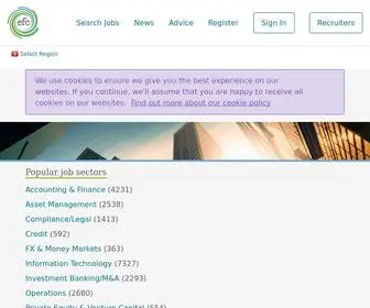 Efinancialcareers.hk(Find Your Next Finance Job) Screenshot