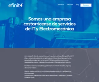 Efinit.com(Nosotros) Screenshot