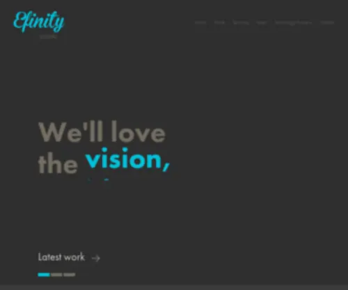 Efinity.co.nz(Website Design & Development) Screenshot