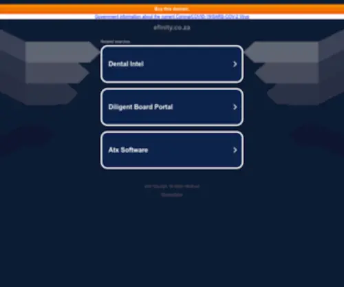 Efinity.co.za(Ecommerce Management Services) Screenshot
