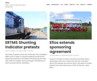 Efios.com(Public Transport Project and Program Management) Screenshot