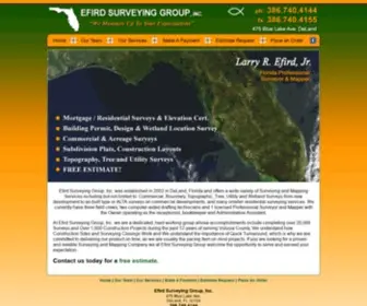 Efirdsurveying.com(Efird Surveying Group) Screenshot