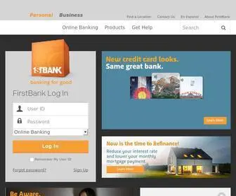 Efirstbank.com(Firstbank offers banking solutions for businesses and consumers inc) Screenshot