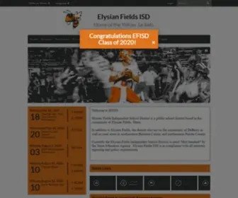 Efisd.net(Elysian Fields Independent School District) Screenshot