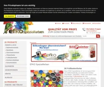 Efko-Spezialfarben.com(EFKO Spezialfarben) Screenshot