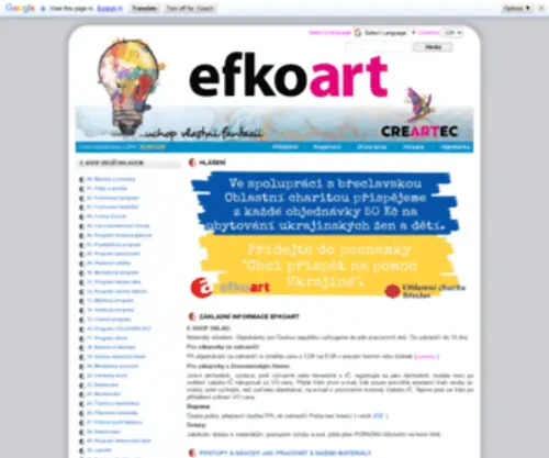Efkoart.cz(časopis) Screenshot