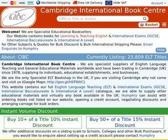 Eflbooks.co.uk(Cambridge International Book Centre) Screenshot