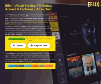 Eflix.is(Watch Your Favorite Animes & Cartoons Online) Screenshot