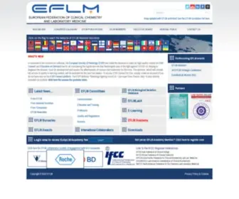 EFLM.eu(European Federation of Clinical Chemistry and Laboratory Medicine) Screenshot