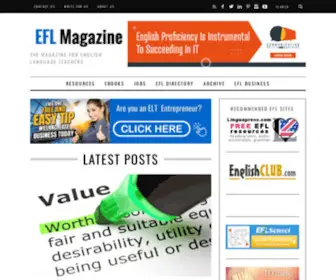 Eflmagazine.com(EFL Magazine) Screenshot