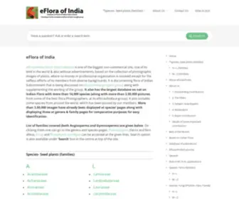 Efloraofindia.com(Database of Plants of Indian Subcontinent) Screenshot