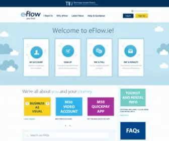 Eflow.ie(Homepage) Screenshot