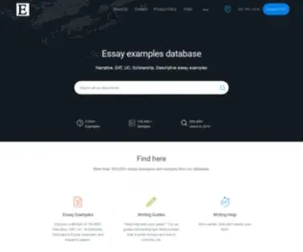 Eflstudy.com(Essay examples) Screenshot