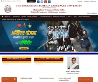 Efluniversity.ac.in(English & Foreign Languages University) Screenshot