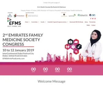 Efmscongress.ae(Emirates Family Medicine Society Congress) Screenshot