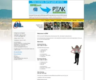 EFN.org(PEAK Internet) Screenshot