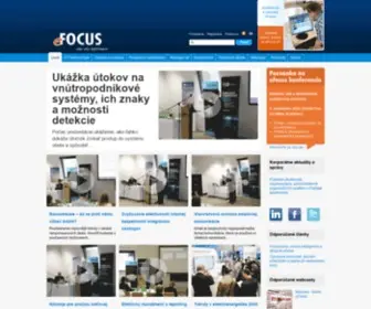 Efocus.sk(špecializovaný portál o znalostnej spoločnosti a informačných technológiách) Screenshot