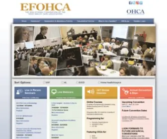 Efohca.org(Educational Foundation of Ohio Healthcare Association) Screenshot