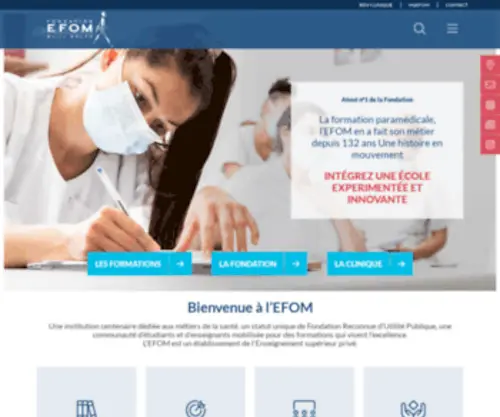 Efom.fr(5 instituts de formation) Screenshot