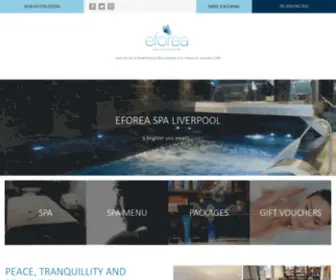 Eforeaspaliverpool.co.uk(Liverpool's Luxurious eforea Spa at DoubleTree by Hilton) Screenshot