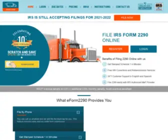 Eform2290.com(Form 2290) Screenshot