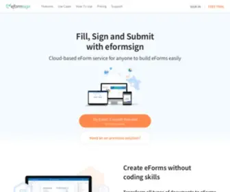 Eformsign.com(Fill, Sign and Submit with eformsign) Screenshot