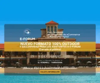 Eforum.es(E-FORUM, VI Foro Nacional de Dirigentes de eCommerce y Marketing Digital) Screenshot