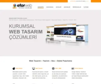 Eforweb.net(Mersin Web Tasarım Ajansı Yazılım Firması) Screenshot