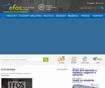 Efos.hr(Ekonomski fakultet u Osijeku) Screenshot
