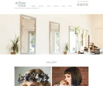 Efoxxhair.com(Where art) Screenshot