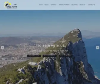 EFPG-Raine.com(Estate Agent & Letting Agent in Gibraltar and Spain) Screenshot