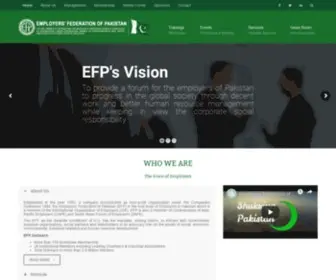 EFP.org.pk(Employers' Federation of Pakistan) Screenshot