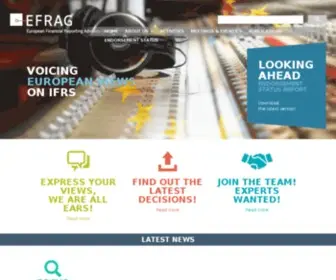 Efrag.org(Home) Screenshot
