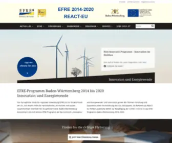 Efre-BW.de(Innovation und Energiewende) Screenshot