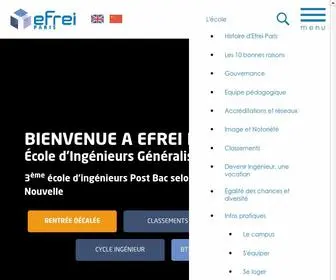 Efrei.fr(Efrei Paris) Screenshot