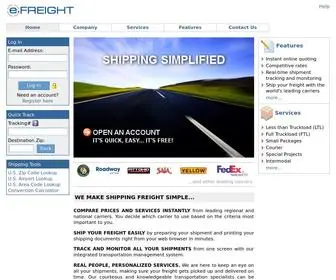 Efreight.com(eFREIGHT) Screenshot