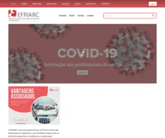 Efriarc.pt(Associação Portuguesa dos Engenheiros de Frio Industrial e Ar Condicionado) Screenshot